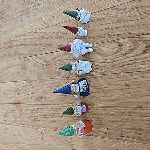 Vintage gnome collection and leaf dish